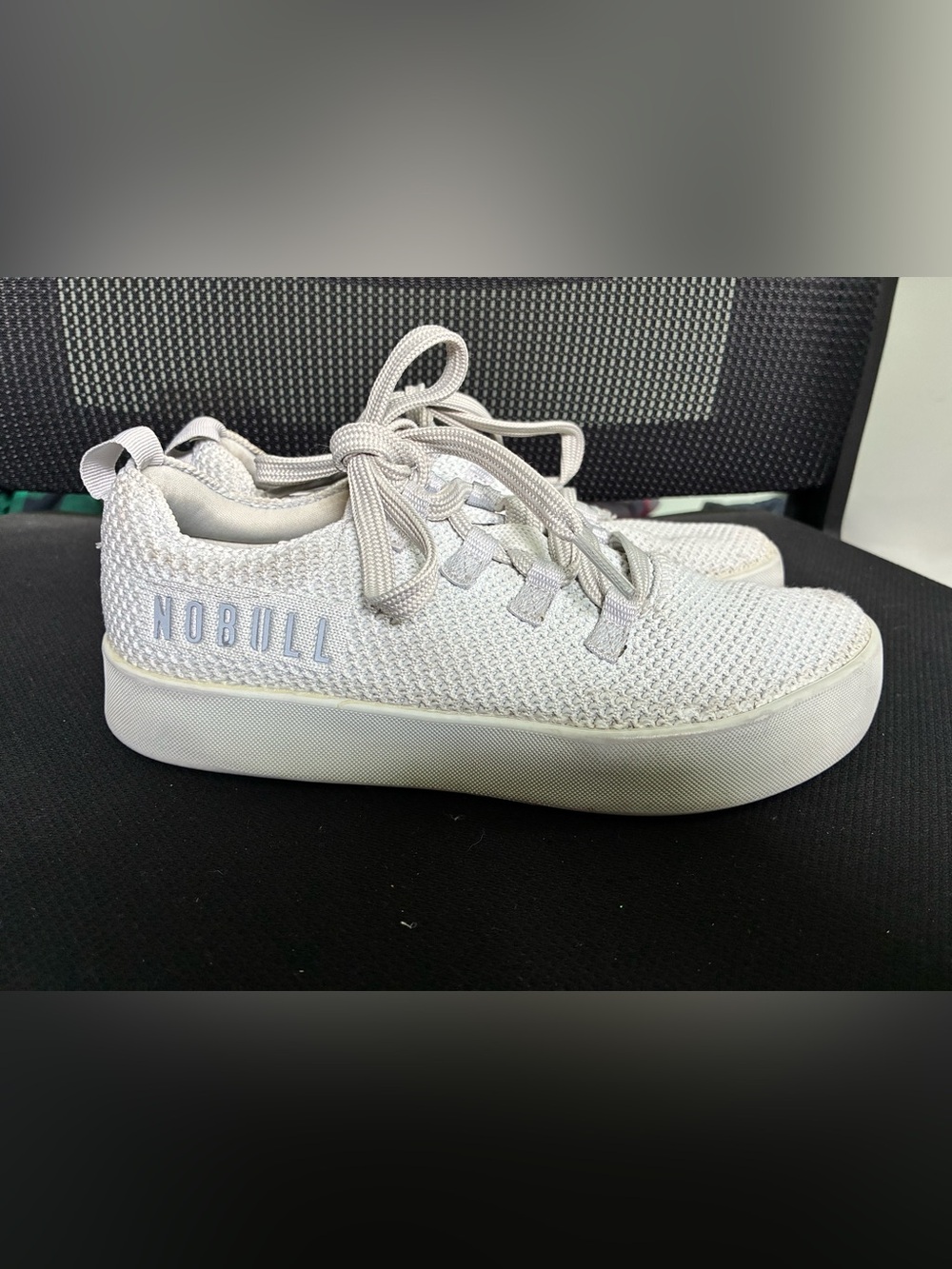 NOBULL Womens Recs Knit Training Shoes White Low Top Crossfit Sneaker Size 7